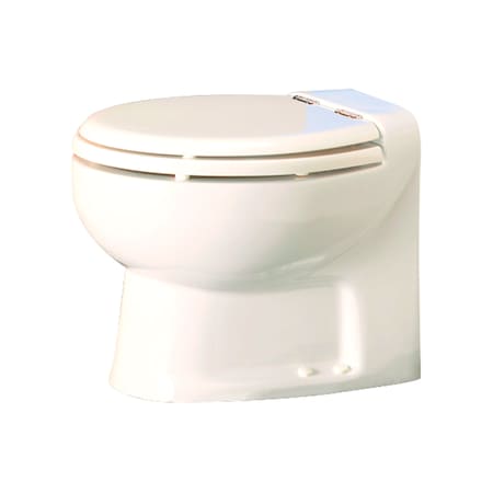 Thetford Thetford 38459 Tecma Silence Plus 2 Mode 12V RV Toilet with Wall Switch - Low, Bone/Chrome 38459